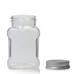 100ml Square Plastic Spice Jar With Aluminium Cap
