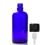 100ml Blue Glass Dropper Bottle