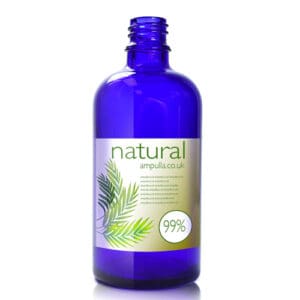 100ml Blue Glass Essential Oil Bottle