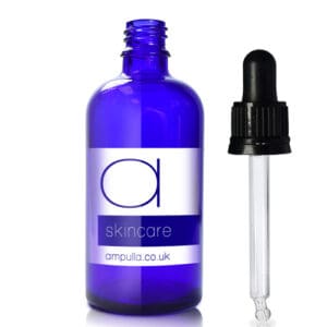 100ml Blue Glass Serum Bottle With pipette