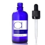 100ml Blue glass Skincare Dropper Bottle