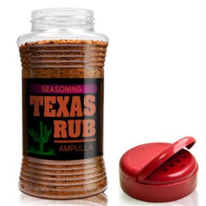 750ml PET Plastic Spice Jar & Flapper Cap