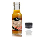 100ml Glass Sauce Bottle With T/E Black Cap