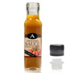 100ml Clear Glass Square Sauce Bottle With Pouring Cap