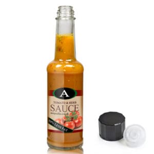 150ml Clear Glass Sauce Bottle With Dropper Cap