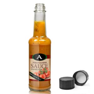 150ml Clear Glass Sauce Bottle With Screw Cap