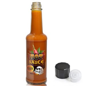 150ml Clear Glass Hot Sauce Bottle With Dropper Cap