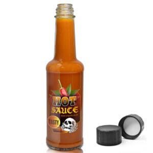 150ml Glass hot sauce bottle with screw cap