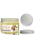 150ml Clear Plastic Body Butter Container With Aluminium Cap
