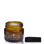 15ml Amber Glass Lip Balm Pot With Screw Cap