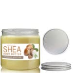 200ml Clear Plastic Jar With Aluminium Lid