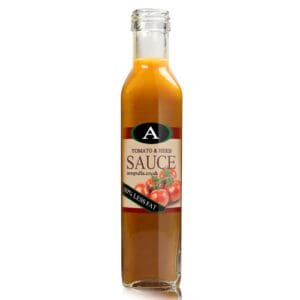 250ml Clear Glass Square Sauce Bottle