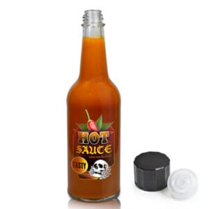 300ml Clear Glass Hot Sauce Bottle With Dropper Cap