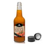 300ml Clear Glass Sauce Bottle With Screw Cap