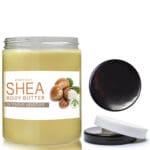 300ml Clear Plastic Body Butter Container With Screw Cap