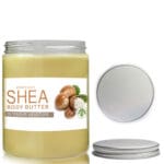 300ml Clear Plastic Jar With Aluminium Lid