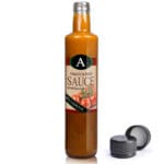 500ml Glass Sauce Bottle With T/E Black Cap