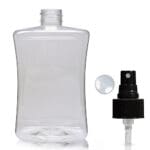 500ml Clear PET Sirop Bottle With Atomiser Spray