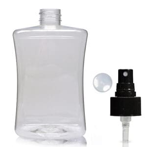 500ml Clear PET Sirop Bottle With Atomiser Spray