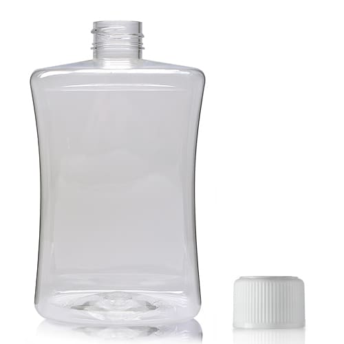 500ml Clear PET Sirop Bottle With Child Resistant Cap
