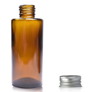 100ml Amber Glass Simplicity Bottle With Aluminium Cap