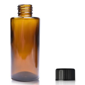 100ml Amber Glass Simplicity Bottle With Screw Cap