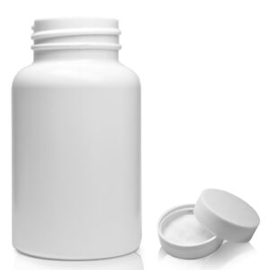 150ml White Pharmapac Container With Pressure Sensitive Cap