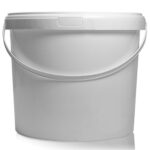 17L White plastic bucket