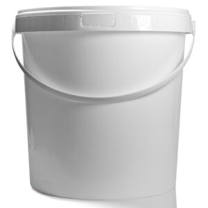 20 5L white plastic bucket