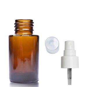 30ml Amber Glass Simplicity Bottle With Atomiser Spray