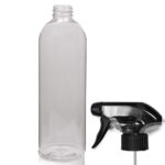 500ml Boston Clear PET Bottle With Trigger Spray