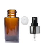 30ml Amber Glass Simplicity Bottle With Silver Atomiser Spray