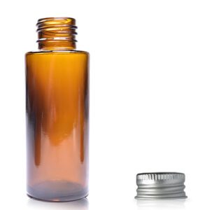 50ml Amber Glass Simplicity Bottle With Aluminium Cap