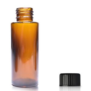 50ml Amber Glass Simplicity Bottle With Screw Cap