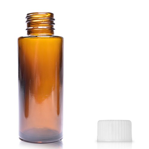 50ml Amber Glass Simplicity Bottle With Screw Cap