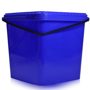 5L Blue Square Bucket With Blue Handle & T/E Lid