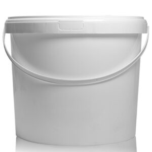 6L White plastic bucket