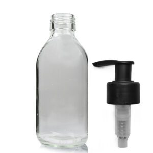 200ml Sirop Bottle with black pump