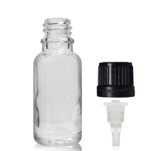 20ml Clear Glass Dropper Bottle With Dropper Cap