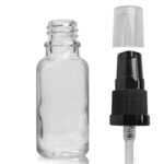 20ml Clear Glass Dropper Bottle With Lotion Pump