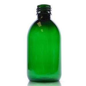 250ml Green Plastic Medicine Bottle