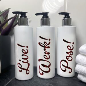 250ml Reusable White Cosmetic Bottle Set