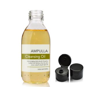 150ml Clear Glass Sirop Bottle With Flip Top Cap