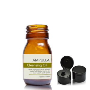 30ml Amber Glass Sirop Bottle With Flip Top Cap