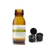 60ml Amber Glass Sirop Bottle With Flip Top Cap