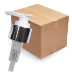 Box of silver lotion pumps