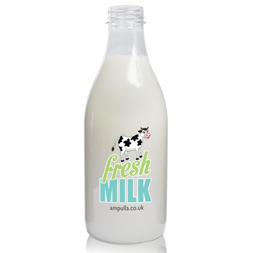 1000ml Recycled Plastic Milk Bottle