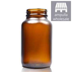 200ml Frosted Amber Glass Pharmapac Jar (Wholesale)