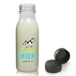 250ml Recycled Plastic Milk Bottle With Tamper Evident Cap