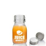 30ml Clear Glass Shot Bottle With Aluminium Cap